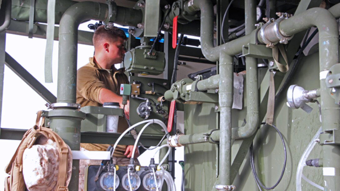 Marine in utilities MOS field maintaining facilities.