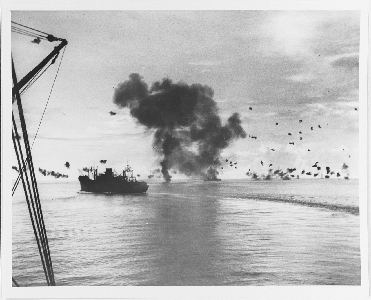 Marines capturing Japanese airfield.