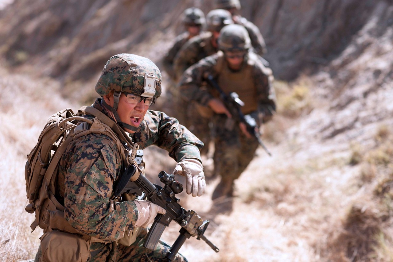 2012 Officer Photo Shoot, Male, Multiple Ethnicities, Enlisted, Officer, Combat Gear, Digi Cami, Action Training, Mountain, Alvarado