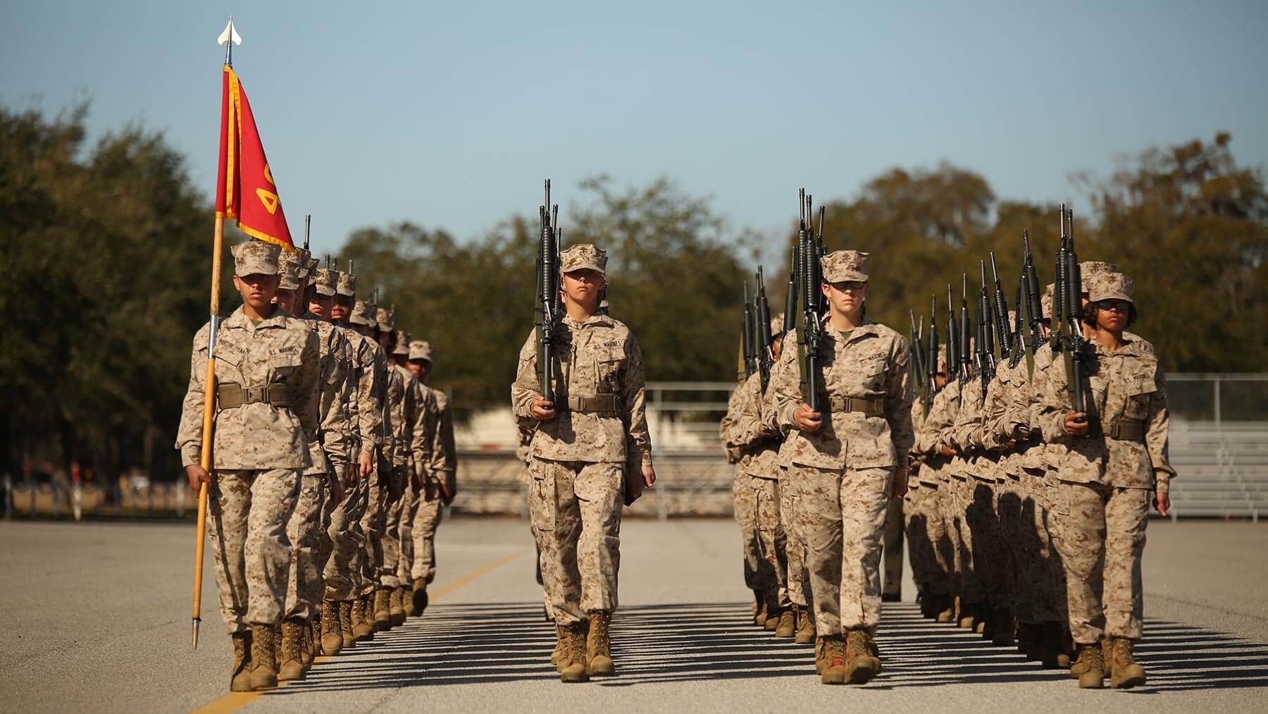 Marine corps boot camp recruit training fitness marines